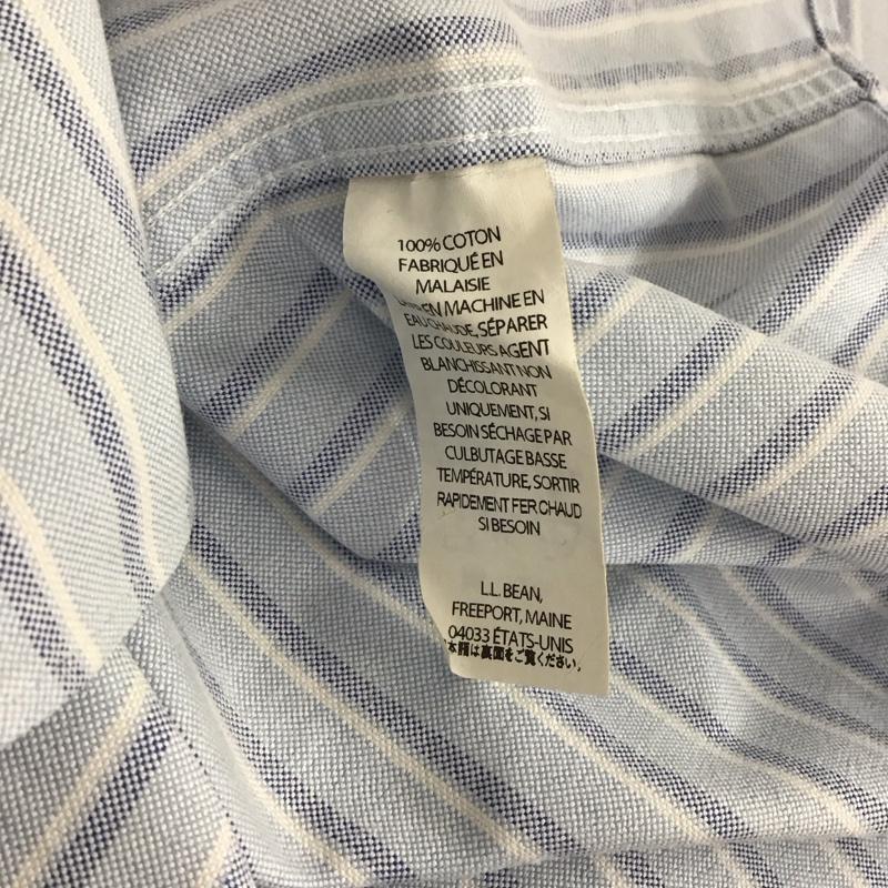 エルエルビーン L.L.Bean シャツ、ブラウス 長袖 長袖シャツ ストライプシャツ カラーシャツ ボタンダウンシャツ ストライプ 水色 / ライトブルー /  メンズ USED 古着 中古 10136678