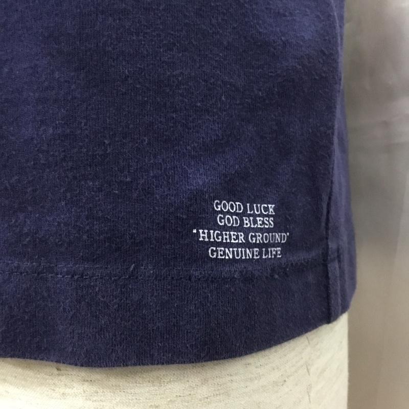 クライミー CRIMIE Tシャツ 半袖 半袖カットソー プリントTシャツ Vネックカットソー M 無地 紺 / ネイビー /  メンズ USED 古着 中古 10114599