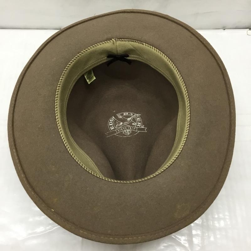 エディーバウアー Eddie Bauer 帽子 ハット WPL5923 ウール 中折れハット フェルトハット USA製 ロゴ、文字 ベージュ / ベージュ /  メンズ USED 古着 中古 10119106