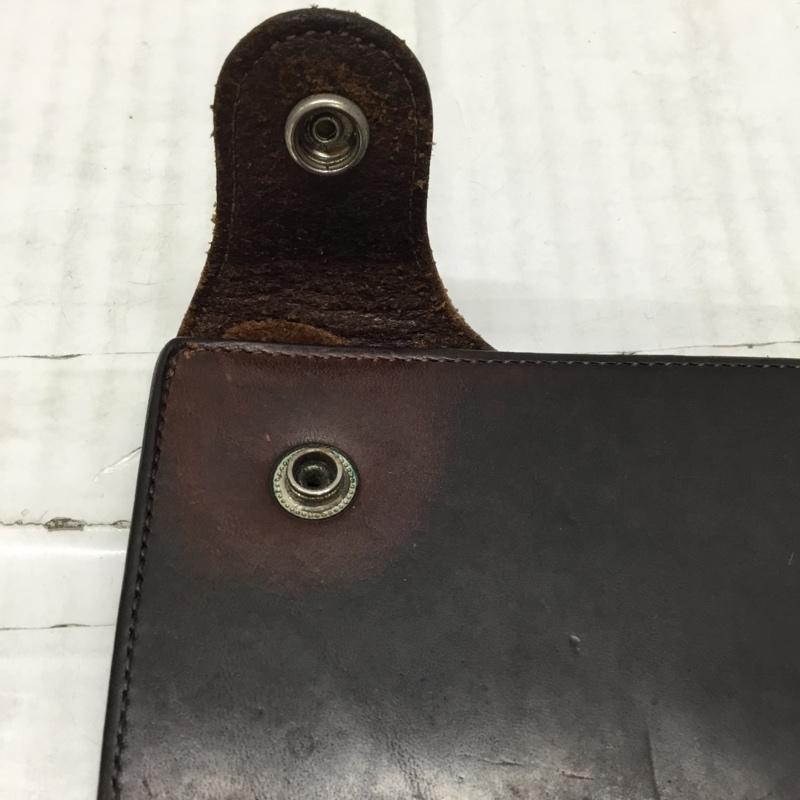 ポーター PORTER 財布 長財布 レザー 無地 茶 / ブラウン /  メンズ USED 古着 中古 10117609