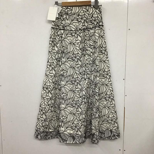 マーキュリーデュオ MERCURYDUO スカート ロングスカート 002220800101-02 カットワーク刺繍コルセットフレアスカート M  白 / ホワイト /  レディース USED 古着 中古 10136826