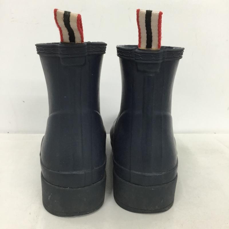 ハンター HUNTER 長靴、レインシューズ 長靴、レインシューズ WFS2020RMA ORIGINAL PLAY BOOT SHORT UK4 US：6 ロゴ、文字 紺 / ネイビー /  レディース USED 古着 中古 10148414