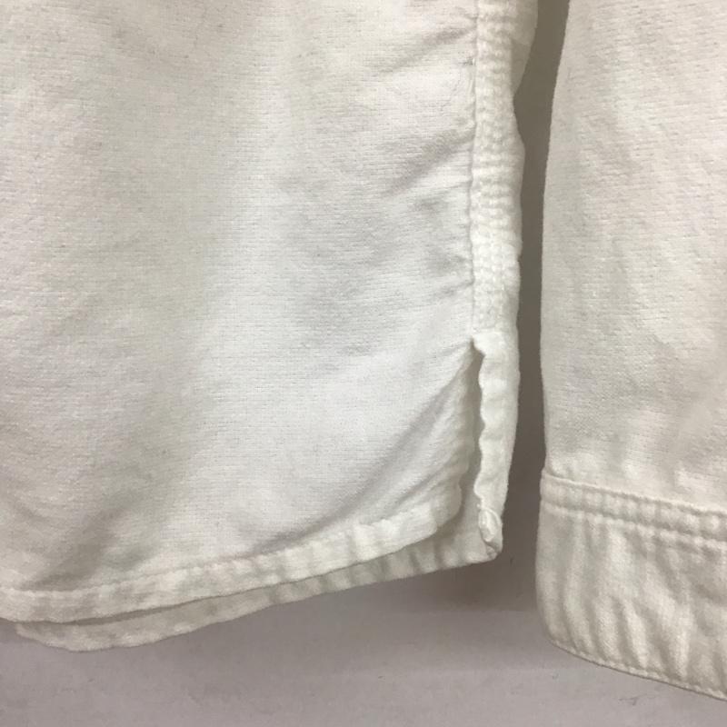 エムエイチエル MHL. シャツ、ブラウス 長袖 長袖シャツ 無地シャツ ノーカラーシャツ M 無地 白 / ホワイト /  メンズ USED 古着 中古 10131769