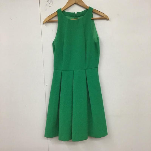 ザラベーシック ZARA BASIC ワンピース ミニスカート XS 無地 緑 / グリーン /  レディース USED 古着 中古 10129281