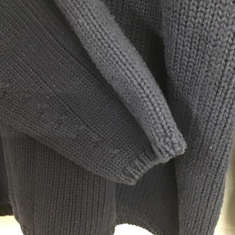 ポロジーンズ Polo Jeans Co. ニット、セーター 長袖 長袖ニット ジップアップネック スタンドカラー XL ロゴ、文字 紺 / ネイビー /  メンズ USED 古着 中古 10143200