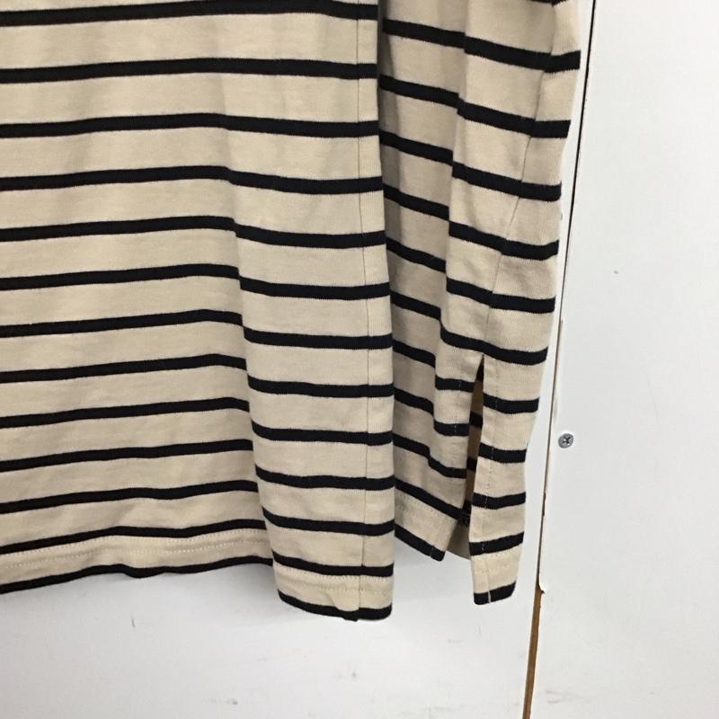 ミラオーウェン Mila Owen Tシャツ 七分袖 09WCT184086 ボートネックボーダーTOP コットンバスクシャツ 0 ボーダー柄 マルチカラー / マルチカラー /  レディース USED 古着 中古 10133866