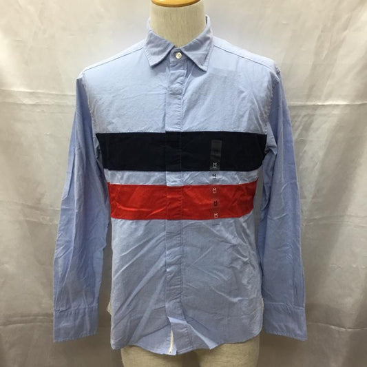 トミーヒルフィガー TOMMY HILFIGER シャツ、ブラウス 長袖 M 無地 水色 / ライトブルー /  メンズ USED 古着 中古 10112765