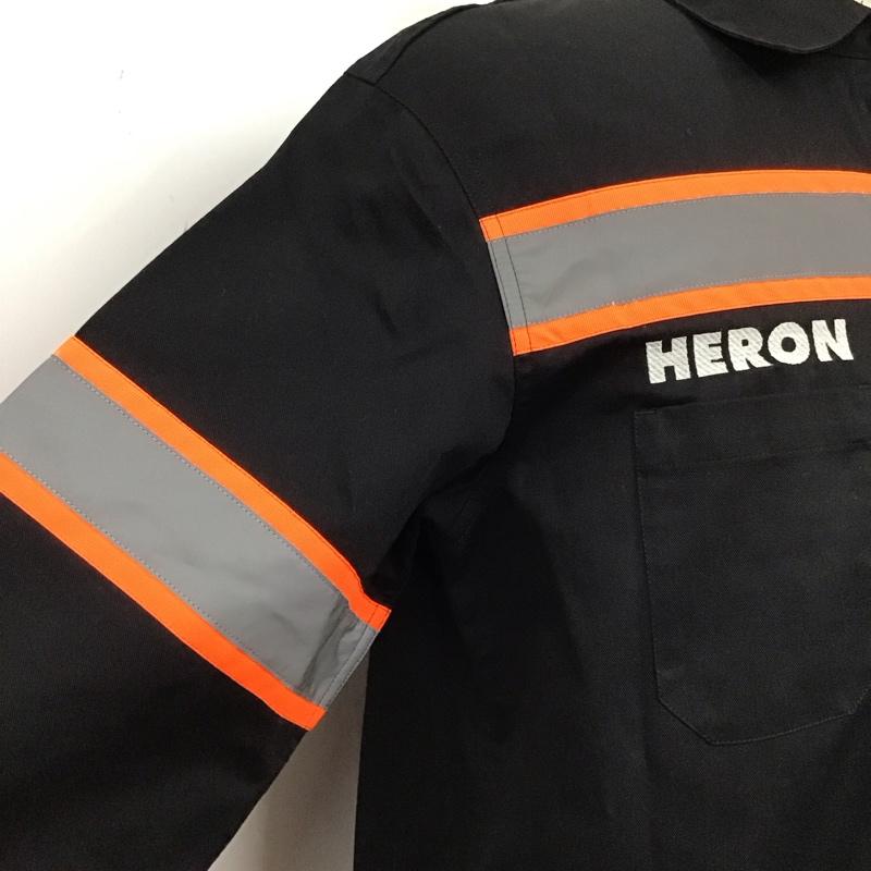 ヘロンプレストン HERON PRESTON シャツ、ブラウス 長袖 長袖シャツ カラーシャツ ポケットシャツ 長袖カットソー M ロゴ、文字 黒 / ブラック /  メンズ USED 古着 中古 10124717