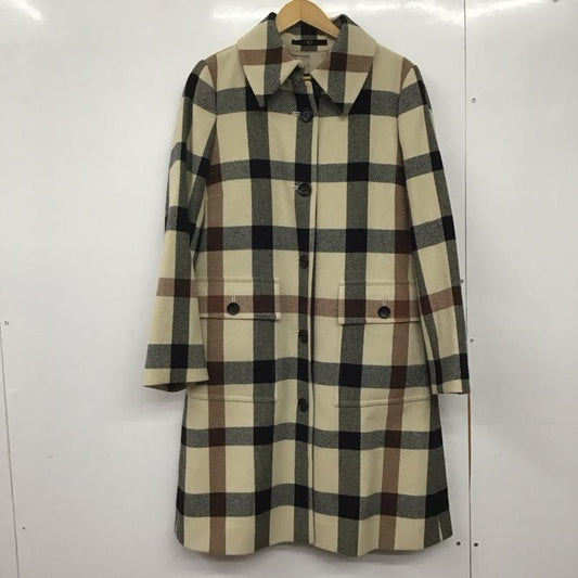 ダックス DAKS コート コート一般 ロングコート カラージャケット アウター チェック ベージュ / ベージュ /  レディース USED 古着 中古 10145117