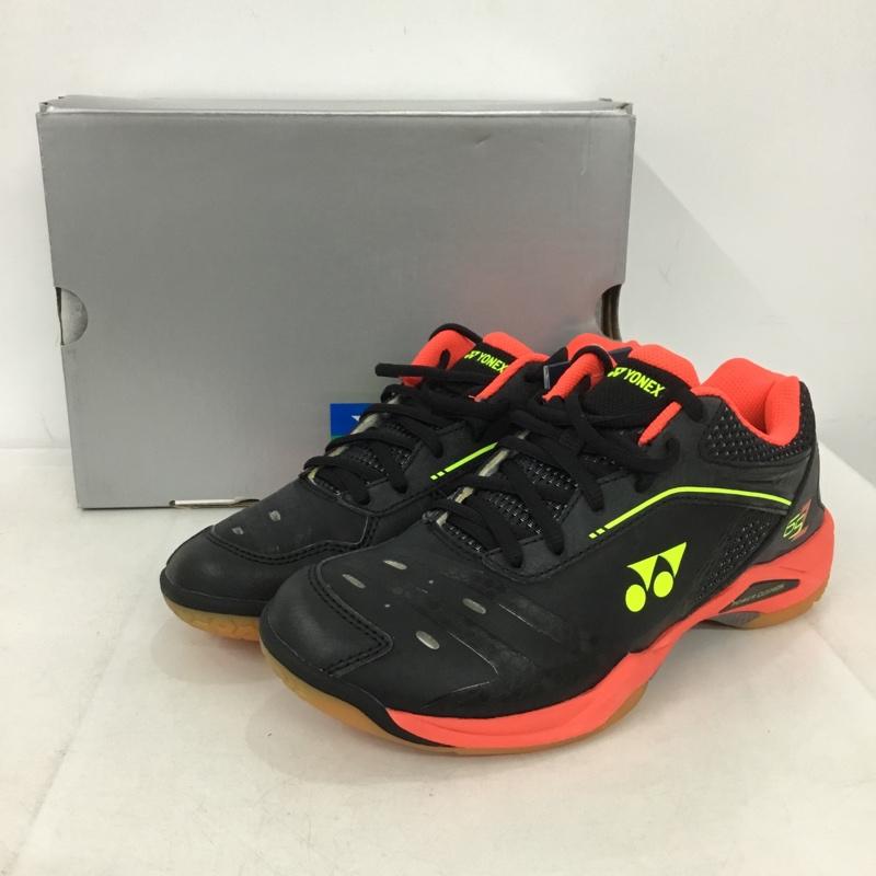 ヨネックス YONEX スニーカー スニーカー SHB65Z パワークッション65Z 24cm バドミントンシューズ 箱有 24.0cm ロゴ、文字 黒 / ブラック / X 赤 / レッド / X 黄 / イエロー /  レディース USED 古着 中古 10149913