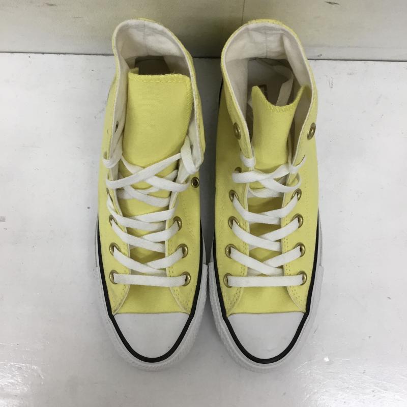 コンバース CONVERSE スニーカー スニーカー 32995123 ALL STAR PASTELS HI 24.5cm ロゴ、文字 黄 / イエロー /  レディース USED 古着 中古 10141430
