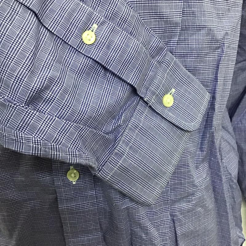 ポロラルフローレン POLO RALPH LAUREN シャツ、ブラウス 長袖 長袖シャツ カラーシャツ 長袖カットソー チェックシャツ チェック 青 / ブルー /  メンズ USED 古着 中古 10124541