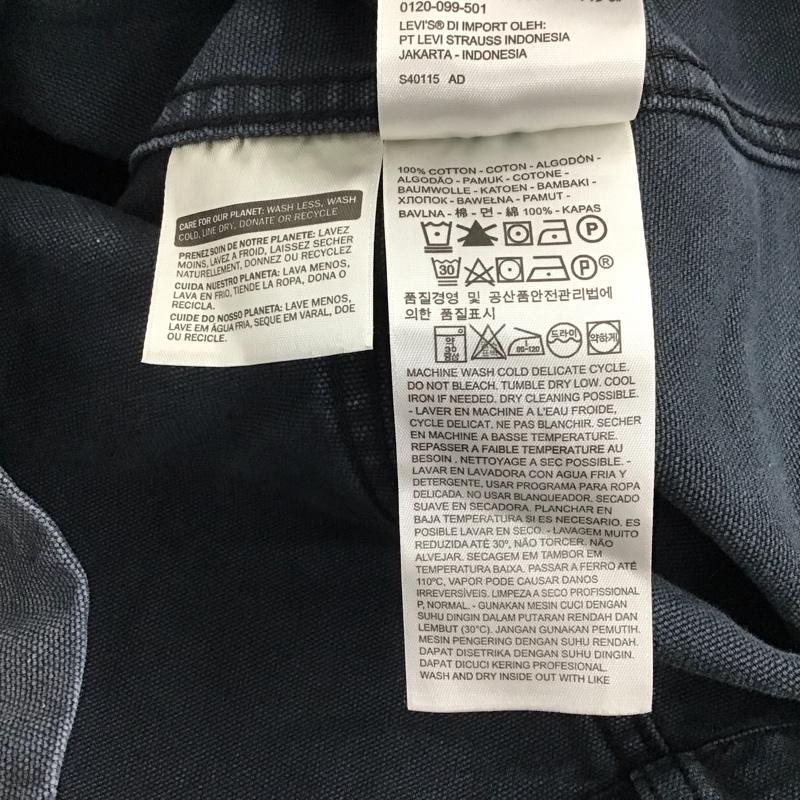 リーバイス Levi s ジャケット、上着 ジャケット、ブレザー 29655-0000 エンジニアコート カバーオール S 無地 紺 / ネイビー /  メンズ USED 古着 中古 10123303