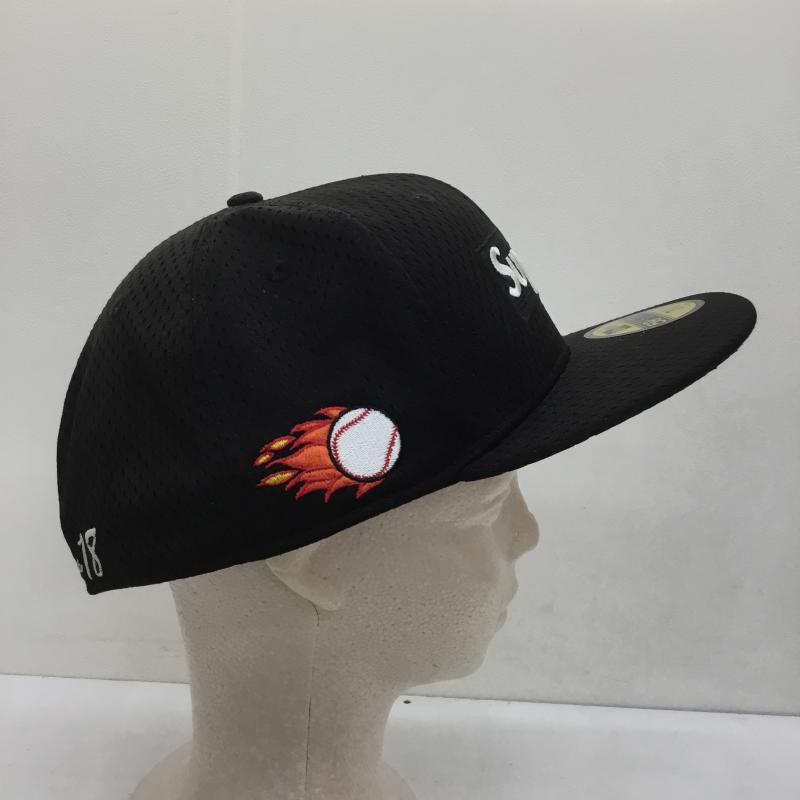 シュプリーム Supreme 帽子 キャップ New Era ニューエラ 18SS Mesh Box Logo Cap ロゴ、文字 X 刺繍 黒 / ブラック /  メンズ USED 古着 中古 10105901