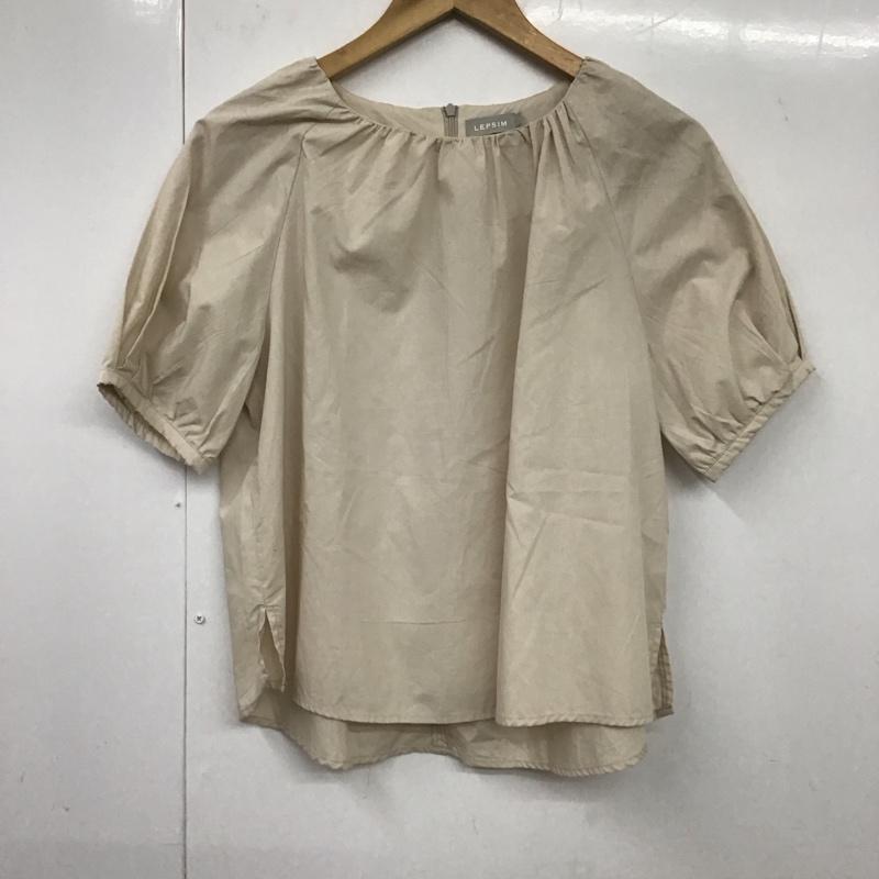 レプシィム LEPSIM シャツ、ブラウス 半袖 LP060775AD ブラウス バックジップ　ギャザー FREE 無地 ベージュ / ベージュ /  レディース USED 古着 中古 10131610