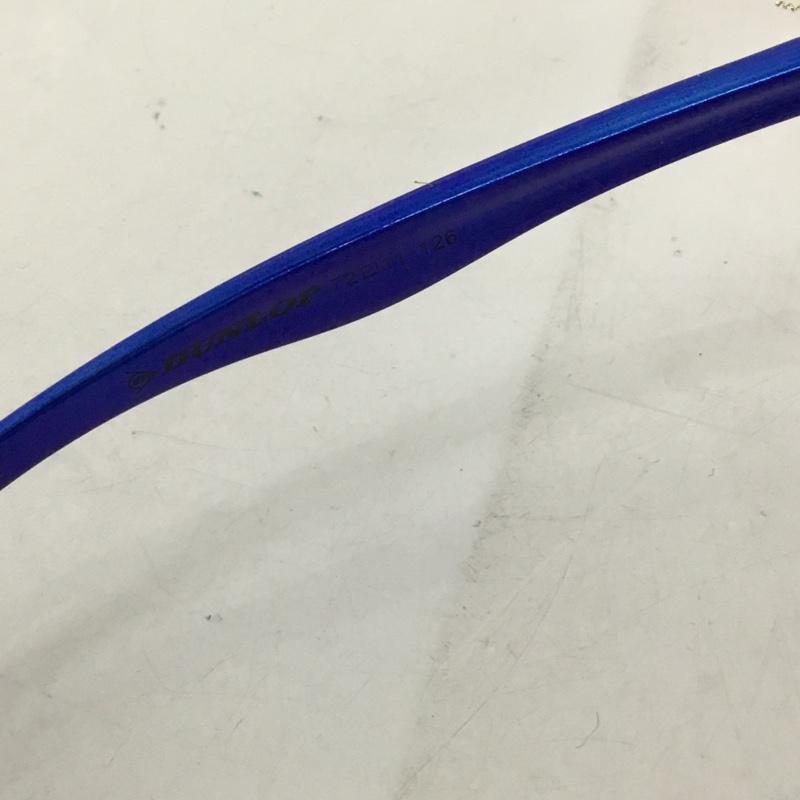 ダンロップ DUNLOP めがね・サングラス サングラス DU-010 スポーツサングラス ミラーレンズ 箱有 ロゴ、文字 青 / ブルー /  メンズ USED 古着 中古 10129351