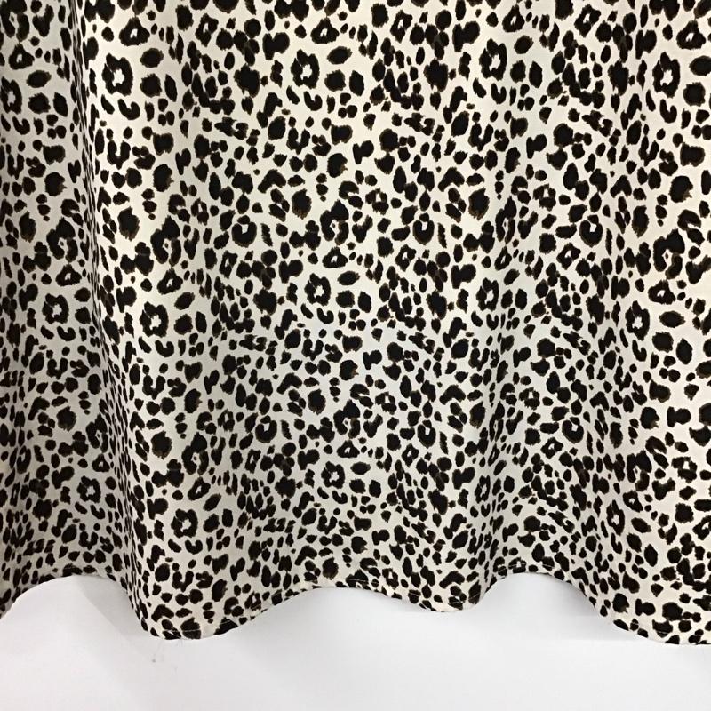 イーハイフンワールドギャラリーピー E hyphen world gallery PEACE スカート ロングスカート ロングスカート フレアスカート カジュアルスカート FREE ヒョウ柄・レオパード柄 アイボリー / アイボリー /  レディース USED 古着 中古 10145422