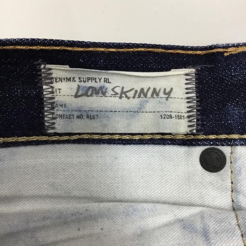 デニムアンドサプライラルフローレン DENIM & SUPPLYRALPHLAUREN パンツ デニム、ジーンズ 28インチ 無地 インディゴ / インディゴ /  メンズ USED 古着 中古 10110637