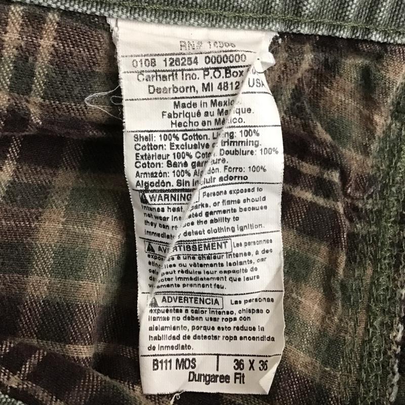 カーハート Carhartt パンツ ワークパンツ、ペインターパンツ ワイドパンツ カーゴパンツ ミリタリーパンツ デニムジーンズ 36 ロゴ、文字 カーキ / カーキ /  メンズ USED 古着 中古 10105588