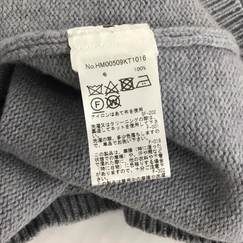 メゾンキツネ MAISON KITSUNE ニット、セーター 長袖 HM00509KT1016 BIG FOX HEAD PULLOVER ウール M  灰 / グレー /  メンズ USED 古着 中古 10111084