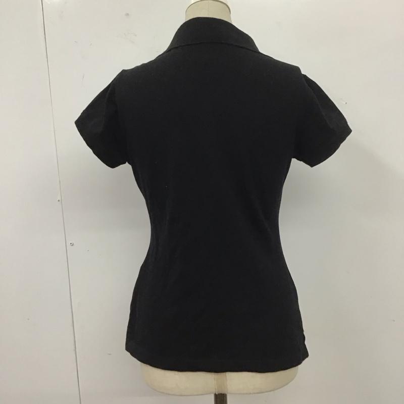 バーバリーブルーレーベル BURBERRY BLUE LABEL ポロシャツ 半袖 FAF02-284-11 38 ワンポイント 黒 / ブラック /  レディース USED 古着 中古 10111081