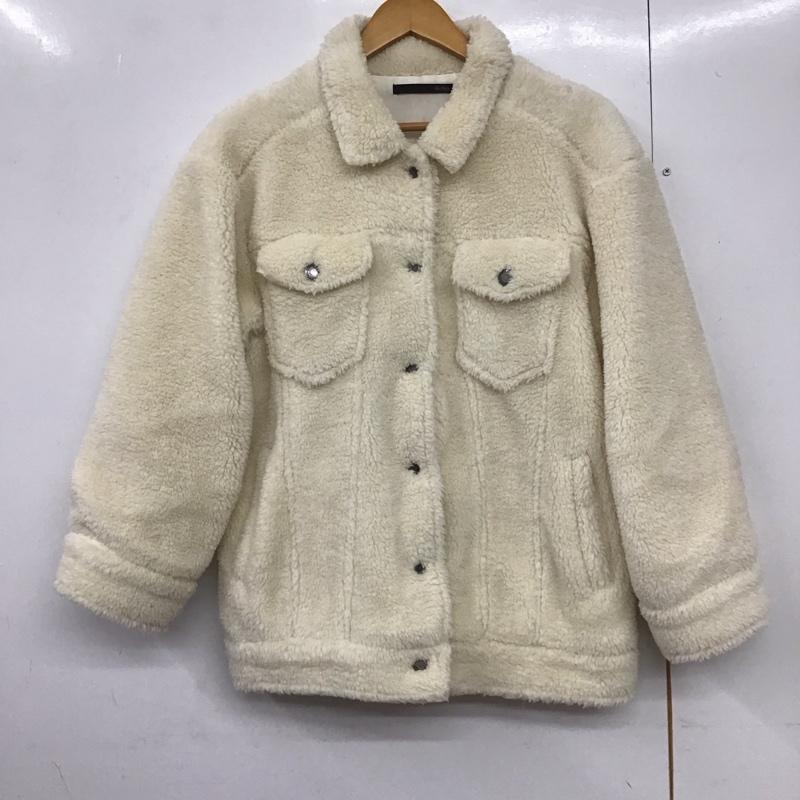 ヘザー Heather ジャケット、上着 ジャンパー、ブルゾン HE070397TS BIGボアジャケット FREE 無地 白 / ホワイト /  レディース USED 古着 中古 10140757