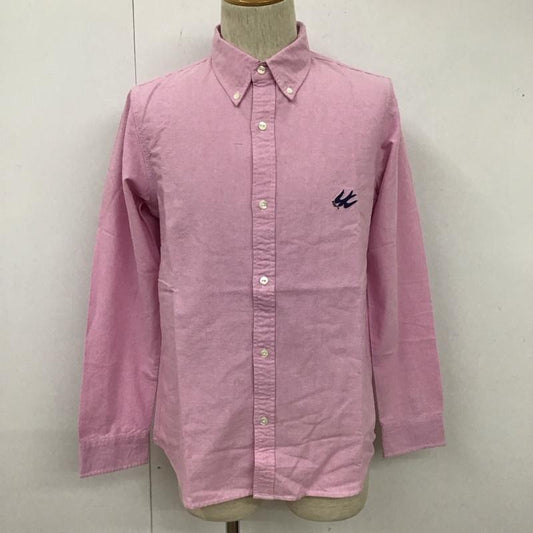 ガイジンメイド GAIJIN MADE シャツ、ブラウス 長袖 長袖シャツ カジュアルシャツ カラーシャツ ボタンダウンシャツ M ロゴ、文字 桃 / ピンク /  メンズ USED 古着 中古 10111635