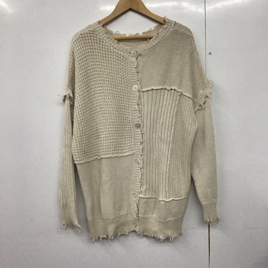 アルシーヴ archives カーディガン 長袖 M 無地 ベージュ / ベージュ /  レディース USED 古着 中古 10142766