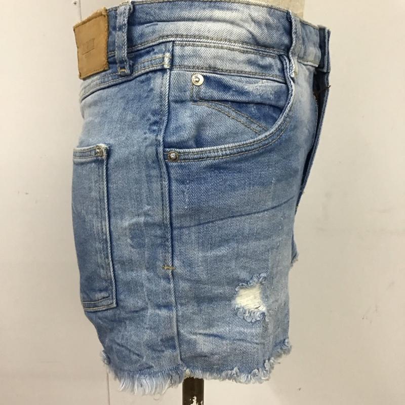 ザラ ZARA パンツ ショートパンツ ホットパンツ デニムパンツ ショートパンツ 36 無地 インディゴ / インディゴ /  レディース USED 古着 中古 10115953