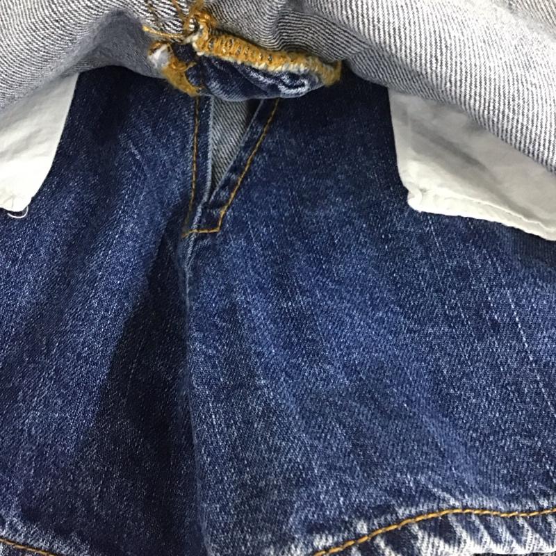 ザラ ZARA パンツ ショートパンツ 8246 054 400 デニム ミニスカート風 タグ付き 36 無地 青 / ブルー /  レディース USED 古着 中古 10112618