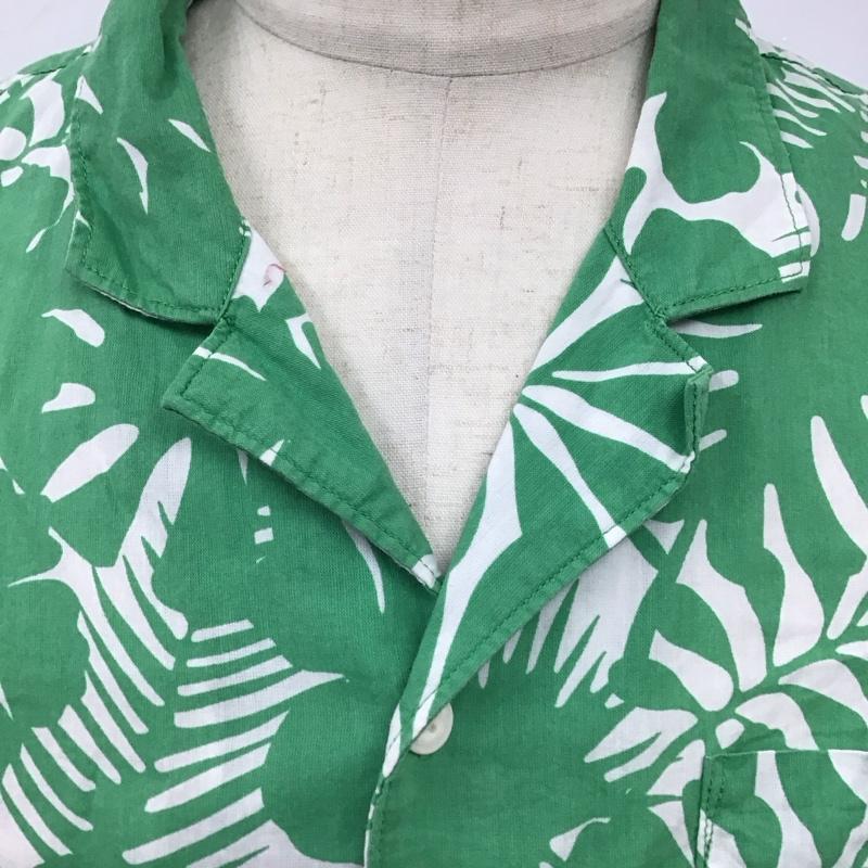 リーバイス Levi s シャツ、ブラウス 半袖 半袖シャツ カラーシャツ 半袖カットソー アロハシャツ L プリント 緑 / グリーン /  メンズ USED 古着 中古 10123978