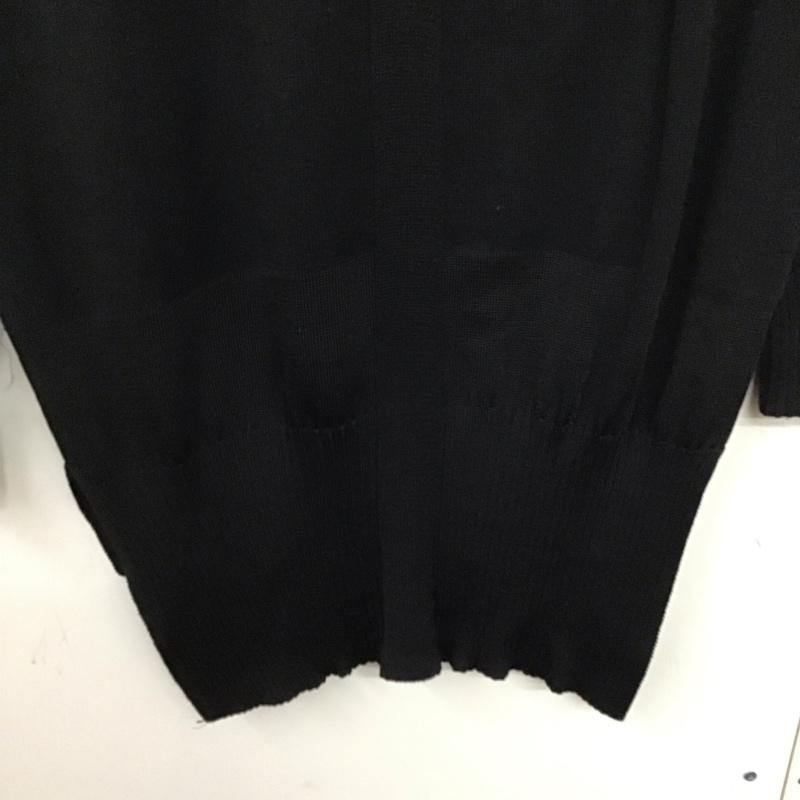ノーアイディ NO ID. ニット、セーター 長袖 長袖ニットカットソー クルーネック セーター 1 無地 黒 / ブラック /  メンズ USED 古着 中古 10142947