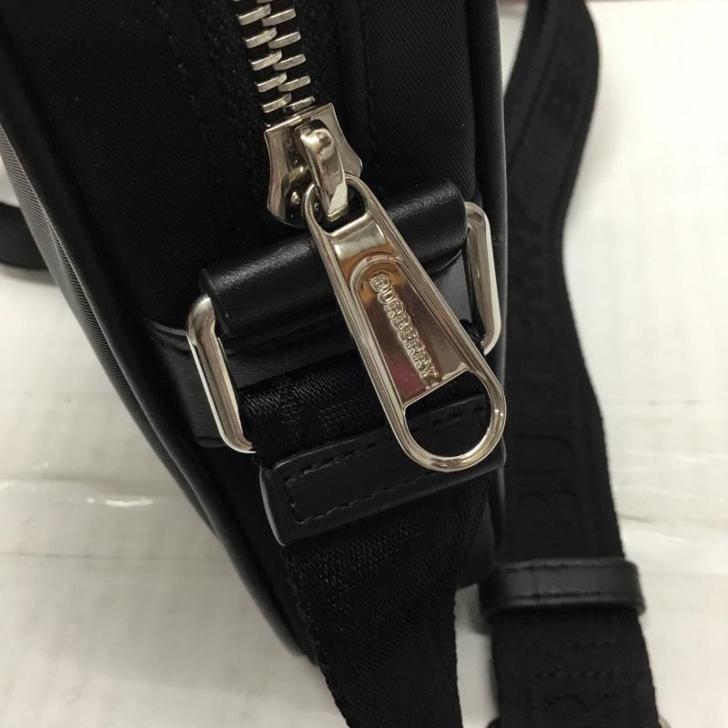 バーバリー BURBERRY ショルダーバッグ ショルダーバッグ ロゴベルト ロゴ、文字 黒 / ブラック /  メンズ USED 古着 中古 10110625