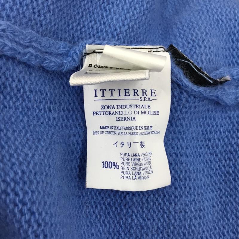 ドルチェアンドガッバーナ DOLCE&GABBANA ニット、セーター 長袖 長袖ニットカットソー ニット セーター Vネックニット S 無地 青 / ブルー /  メンズ USED 古着 中古 10120554