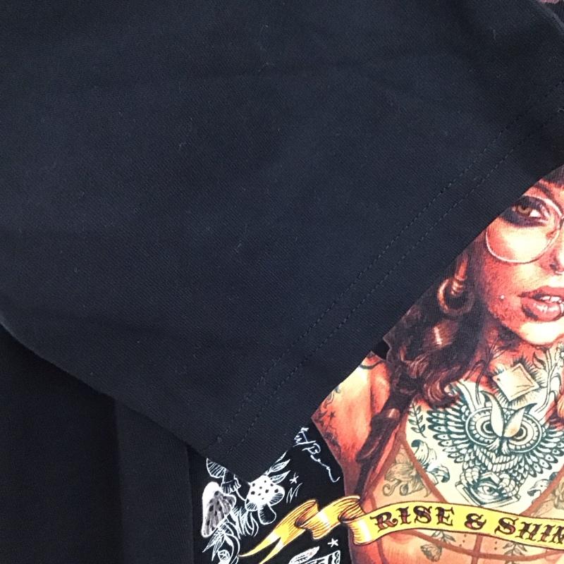 ルードギャラリー RUDE GALLERY Tシャツ 半袖 半袖カットソー プリントTシャツ クルーネックカットソー L プリント 黒 / ブラック /  メンズ USED 古着 中古 10129616