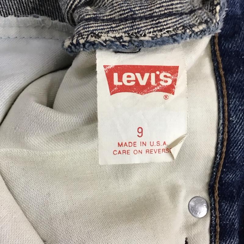 リーバイス Levi s スカート ひざ丈スカート デニムスカート 無地 青 / ブルー /  レディース USED 古着 中古 10117682