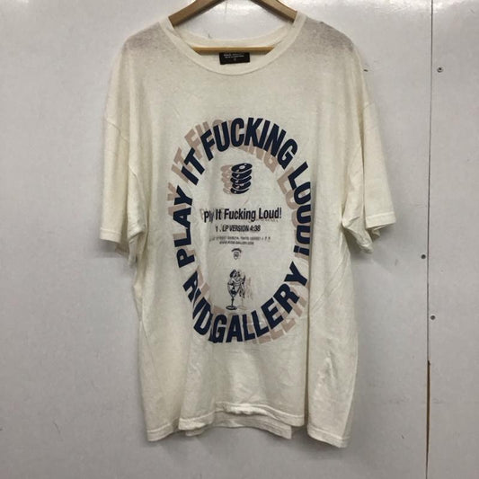 ルードギャラリー RUDE GALLERY Tシャツ 半袖 半袖カットソー プリントTシャツ クルーネックカットソー 3 プリント 白 / ホワイト /  メンズ USED 古着 中古 10138609