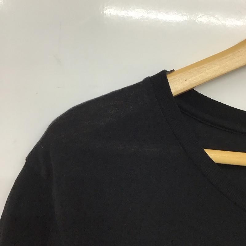 サンローラン SAINTLAURENT Tシャツ 半袖 半袖カットソー プリントTシャツ クルーネックカットソー XS プリント 黒 / ブラック /  メンズ USED 古着 中古 10150888