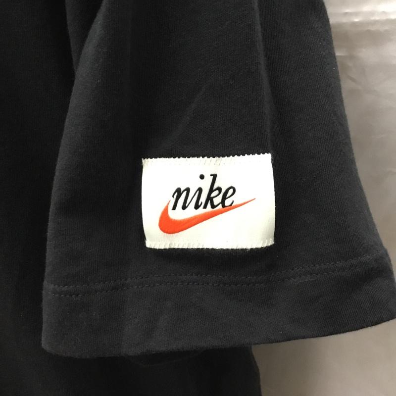ナイキ NIKE Tシャツ 半袖 dj1388-010 スウッシュ50周年記念Tシャツ 半袖カットソー プリントTシャツ XL ロゴ、文字 黒 / ブラック /  メンズ USED 古着 中古 10115754