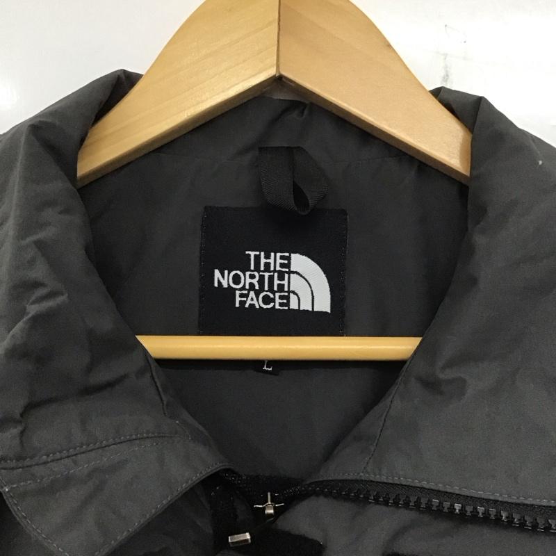 ザノースフェイス THE NORTH FACE ベスト ベスト np11916 EARTHLYVEST ジップアップベスト スタンドカラー ノースリーブカットソー L ロゴ、文字 灰 / グレー /  メンズ USED 古着 中古 10139558