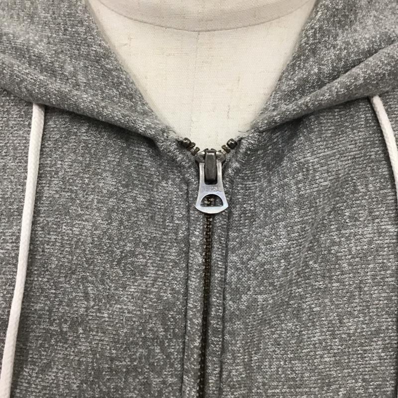 チャンピオン Champion パーカー 長袖 ジップアップパーカー 長袖パーカー フード付きパーカー L 無地 灰 / グレー /  メンズ USED 古着 中古 10124253