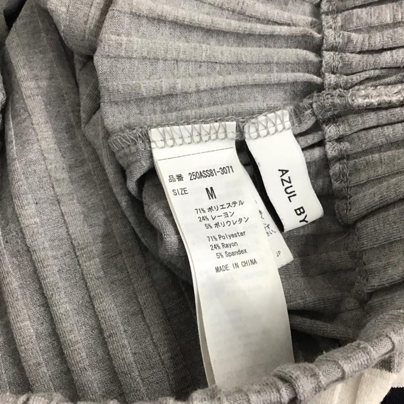アズールバイマウジー AZUL BY MOUSSY スカート ロングスカート 250ASS81-3071 マルチボーダーミディタイトスカート M 無地 灰 / グレー /  レディース USED 古着 中古 10131584