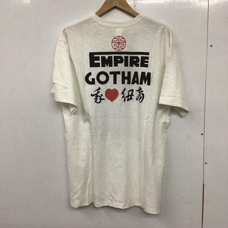 フリーホイーラーズ FREEWHEELERS Tシャツ 半袖 半袖カットソー プリントTシャツ クルーネックカットソー XL プリント 白 / ホワイト /  メンズ USED 古着 中古 10139309
