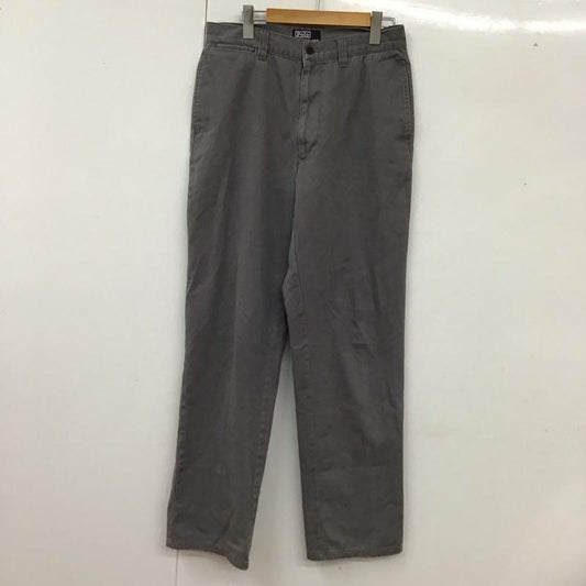 ポロラルフローレン POLO RALPH LAUREN パンツ チノパン チノパン カジュアルパンツ ワイドパンツ ストレートパンツ 32インチ 無地 灰 / グレー /  メンズ USED 古着 中古 10117479