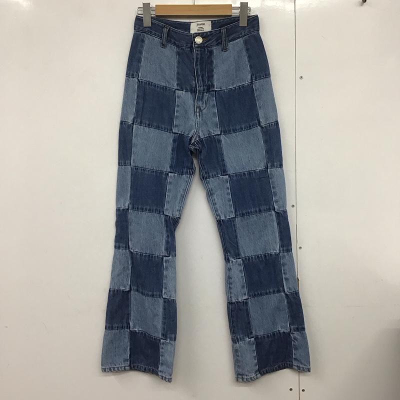 ジュエティ jouetie パンツ デニム、ジーンズ 082122400201-01 チェッカーパターンデニム M 無地 マルチカラー / マルチカラー /  レディース USED 古着 中古 10140909