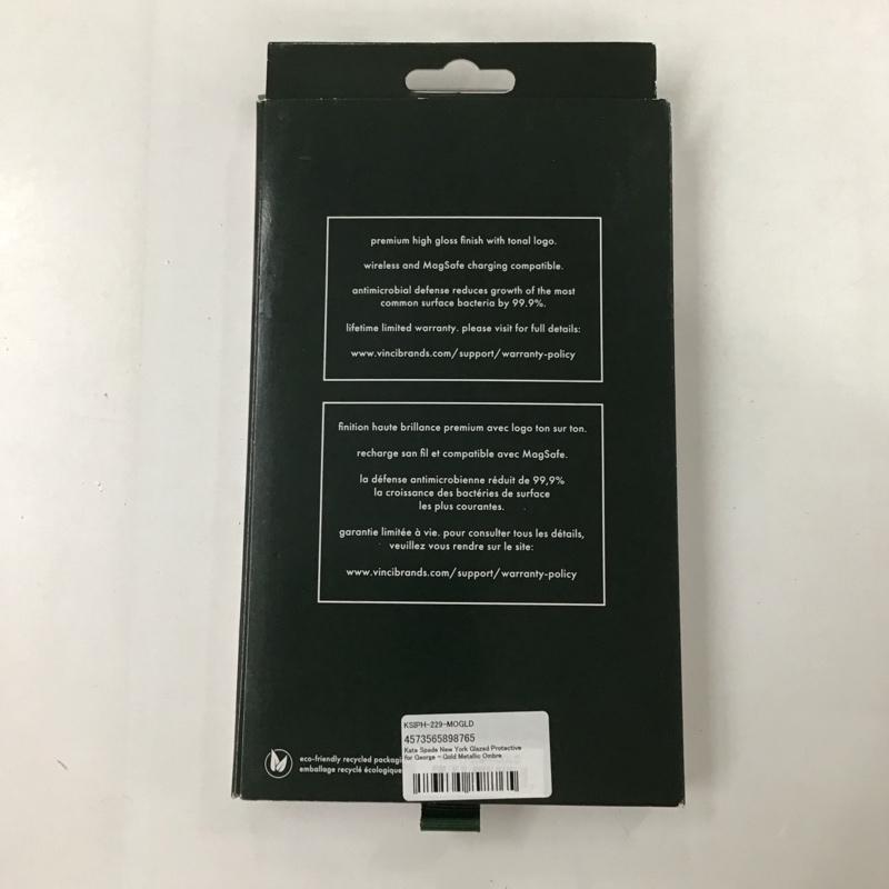 ケイトスペード Kate Spade ファッション小物 ファッション小物 KSIPH-229-MOGLD Apple iPhone 14 Pro Max iPhoneケース Gold Metallic Ombre ロゴ、文字 金 / ゴールド /  レディース USED 古着 中古 10124300