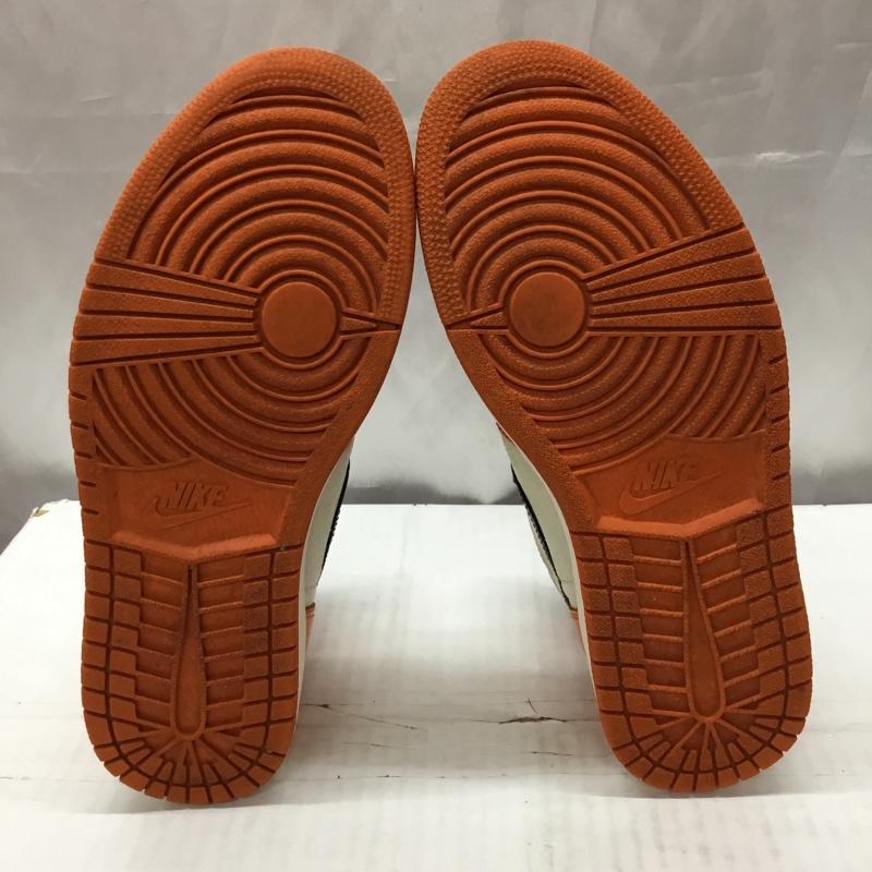 ナイキ NIKE スニーカー スニーカー 555088-113 AIR JORDAN 1 RETRO HIGH OG 28cm 28.0cm ロゴ、文字 橙 / オレンジ / X 黒 / ブラック / X アイボリー / アイボリー /  メンズ USED 古着 中古 10110570