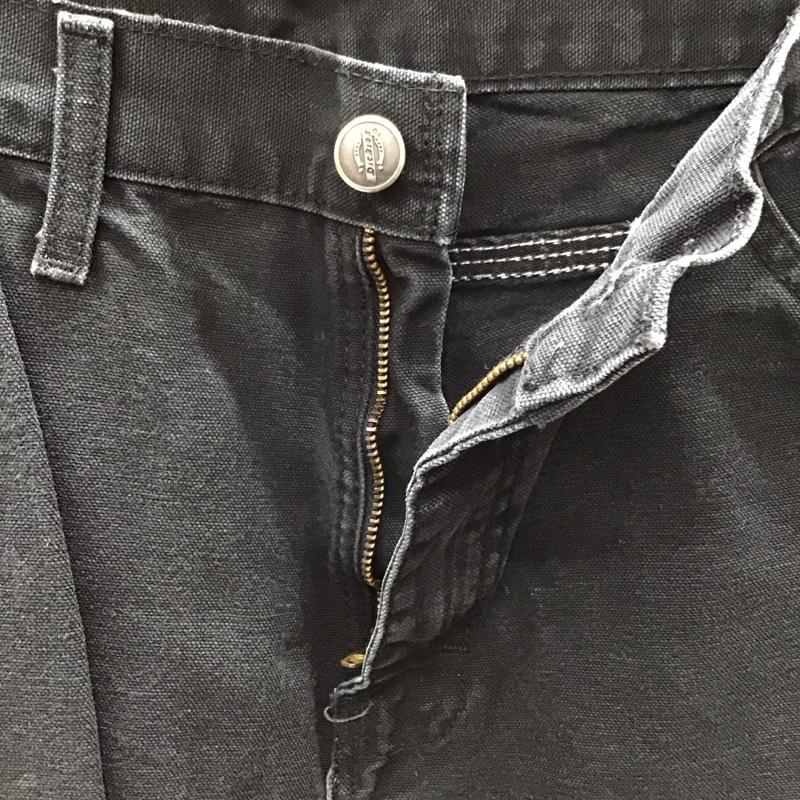 ディッキーズ Dickies パンツ デニム、ジーンズ デニムジーンズ ワイドパンツ ストレートパンツ 32インチ 無地 黒 / ブラック /  メンズ USED 古着 中古 10116210