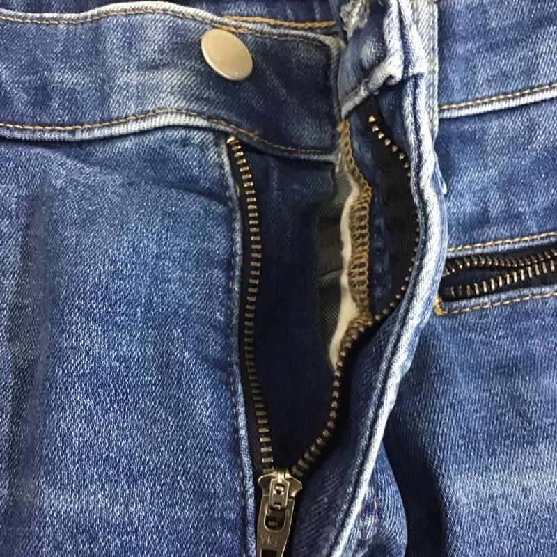 ジーユー GU パンツ デニム、ジーンズ 321-351032 UNDERCOVER スリムダメージジーンズ XL ダメージ加工 青 / ブルー /  メンズ USED 古着 中古 10107060