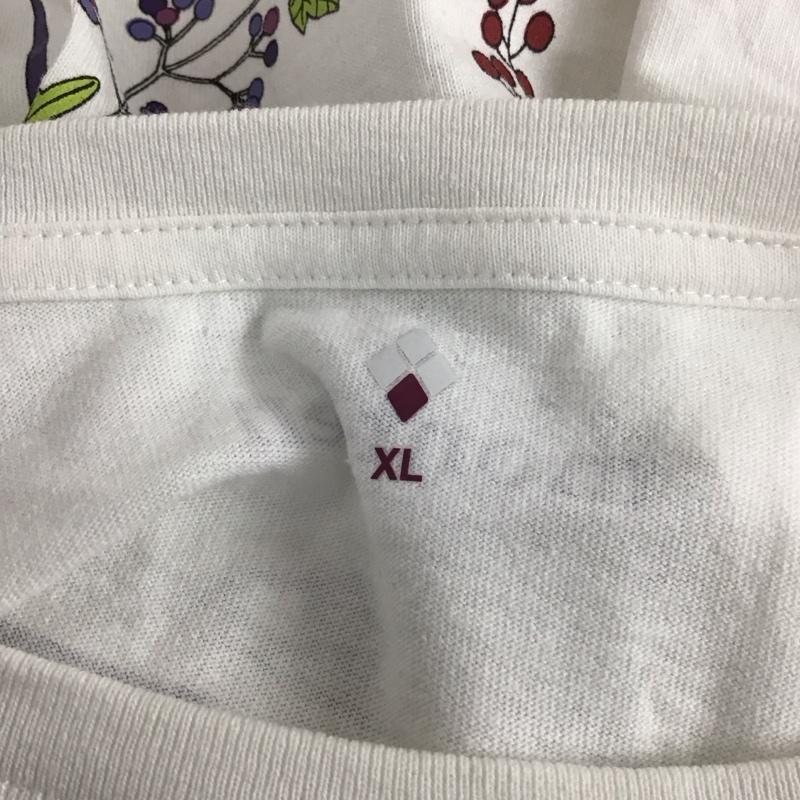 モンベル mont-bell Tシャツ 半袖 2104830 半袖カットソー プリントTシャツ クルーネックカットソー XL プリント 白 / ホワイト /  メンズ USED 古着 中古 10119534